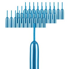 PartyPang 鉻色長條氣球 260, 藍色, 100個