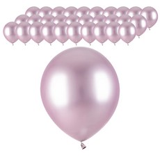 PartyPang 鉻金屬圓形氣球 30cm, 薰衣草紫, 50個