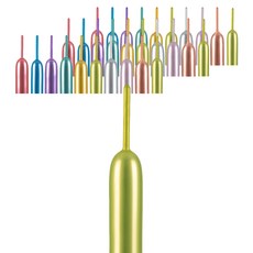 PartyPang 鉻色長條氣球 260, 混合色, 100個