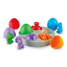 學習資源寶寶恐龍分類觸覺腿玩具套裝LER6807, 混色