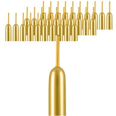 派對邦鉻氣球魔法氣球 260, 金黃色, 100個