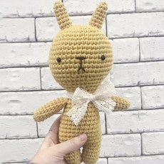 iHanco 뚱이 Big 鉤針編織 手工編織 DIY娃娃套組, 1套, 020 芥末黃
