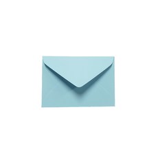 迷你卡片尺寸紙信封 95 x 60mm, 天藍色, 100個