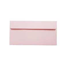 牛皮紙 西式郵寄小信封 105 x 220 mm, 粉紅色, 100個