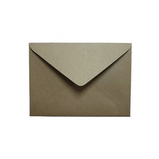 明信片型信封 180*120mm, 100個, 棕色