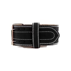 美國 VALEO 4層皮革舉重腰帶 M, 黑色