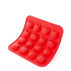 siliconezone Hello Kitty與朋友們巧克力製冰盒 SZ13OM11832AA, 紅色, 1個