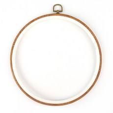 復古橡膠刺繡框 圓形 26 x 26 cm, 混色, 1個