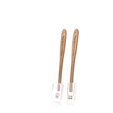 Siliconezone Hello Kitty印花迷你木柄勺子+鍋鏟, 粉色的, 2件