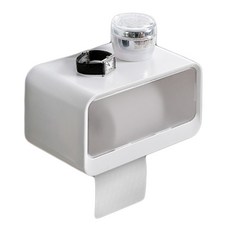 JCP方形半透明面紙盒, 白色的, 1個