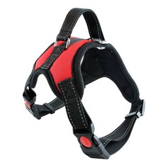 中型犬大型犬安全帶 X 安全帶, 紅色