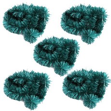 PARTYHAE 緞面金蔥條裝飾派對道具, 綠色, 5個