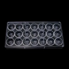 21格比利時玫瑰造型巧克力模具, 單色, 1個