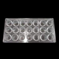 比利時皺褶杯 21格巧克力模具, 單色, 1個