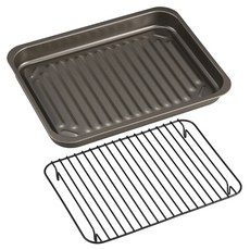 TAKEHARA 竹原製缶 燒烤烤箱託盤 + 寬版油炸網, 1套