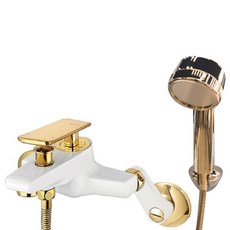 BATHFOREST 이글 샤워수전 화이트 골드 세트, 1세트