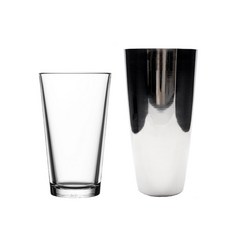 攪拌鐵杯 + 攪拌玻璃杯組, 混色, 1套