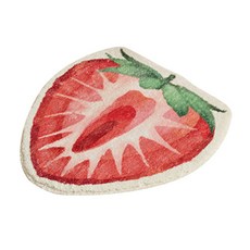 新鮮水果腳踏墊 50 x 45 cm, 草莓, 1個