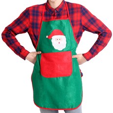 PARTYHAE 聖誕老人禮物袋圍裙, 綠色, 2個