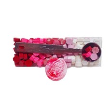 封蠟 125入 + 融蠟匙 套組, 紅色系, 1套