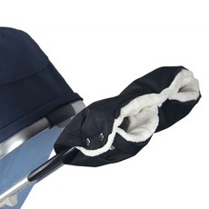 嬰兒車加厚手套 280g, 黑色, 1件