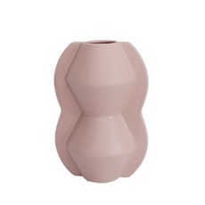 JH Company獨特圓形方形花瓶, 粉色的