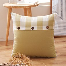 ANTS 多功能格紋靠枕式薄被, 綠色