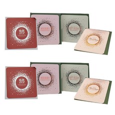 Iciel design 聖誕閃亮卡片8款套組, 綜合色, 1套