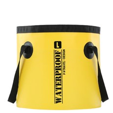 便攜式防水多功能泡腳桶 Y10 黃色 L號, 1個