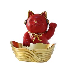 JH公司快樂貓存錢罐存儲, 紅色的, 1個