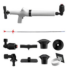 M ASE 空氣馬桶popper白色+萬能夾子, 1套, 白色