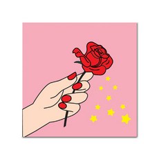 ADICO DIY數字油畫 給你玫瑰 P8 25 x 25 cm, 混色, 1個