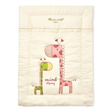 minkchoco 長頸鹿圖案午睡墊, 米色