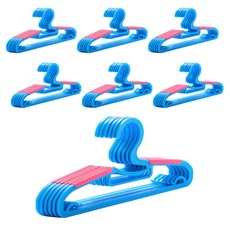 Living Wide 防滑衣架, 藍色, 50個