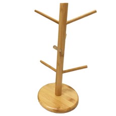 6格原木杯架, 單色, 1個