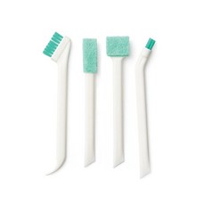 Billet Tumbler 隨行杯密封容器縫隙迷你清潔刷 4件組, 白色 + 薄荷綠, 1套