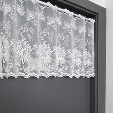 Victoria刺繡蕾絲窗簾, 單色