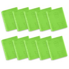 Munhwa Filing System Jelly Pops 透明文件 JF400-7 40 張, 霓虹綠（JF400-74）, 10個