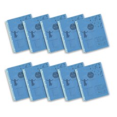 Munhwa Filing System Jellypops 樂譜 JM400-73, 霓虹藍, 10個