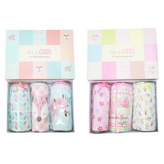 女童款外帶鬆緊帶三角內褲 6件組