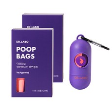 Dr.Labo寵物清潔袋 16捲+分配器組, 混色, 1套