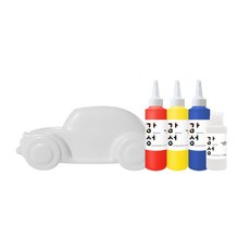 SNOWKIDS 繪圖車甲蟲+情感漆140ml*3款+70ml珍珠套組