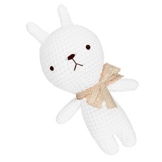 iHanco 動物毛線娃娃DIY組+尾鈴 隨機出貨, 1套, 027白色