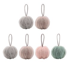 豐盈泡沫高級粉彩沐浴球, 隨機顏色, 6個, 1入