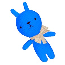 iHanco 動物毛線娃娃DIY組+尾鈴 隨機出貨, 1套, 029藍色