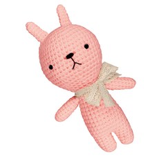 iHanco 動物毛線娃娃DIY組+尾鈴 隨機出貨, 1套, 052粉色