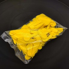 花盆名牌 1.5cm 25入 + 1.8cm 25入 + 3cm 25入 + 4.5cm 25入 組合, 黃色