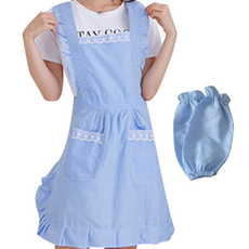 에이홉 프릴 앞치마 + 소매 세트, 하늘, 1세트