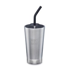 klean kanteen 吸管保溫杯, 473毫升, 銀