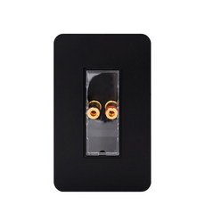 CHEIL ELECTRIC Banana Jack 電燈開關蓋 黑色, 1個